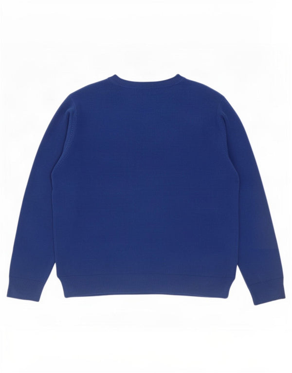 Marks & Spencer Womens Boat Neck Jumper Sweater UK 18 XL Blue Acrylic