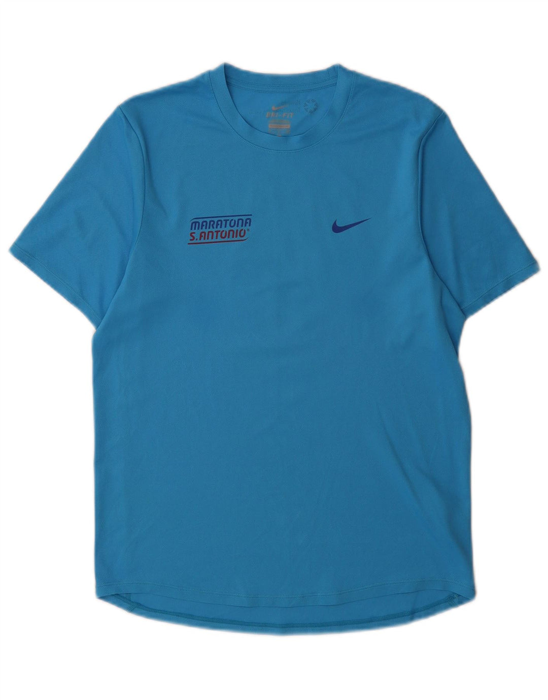 Nike Herre Dri Fit Grafisk T-Shirt Top Lille Blå