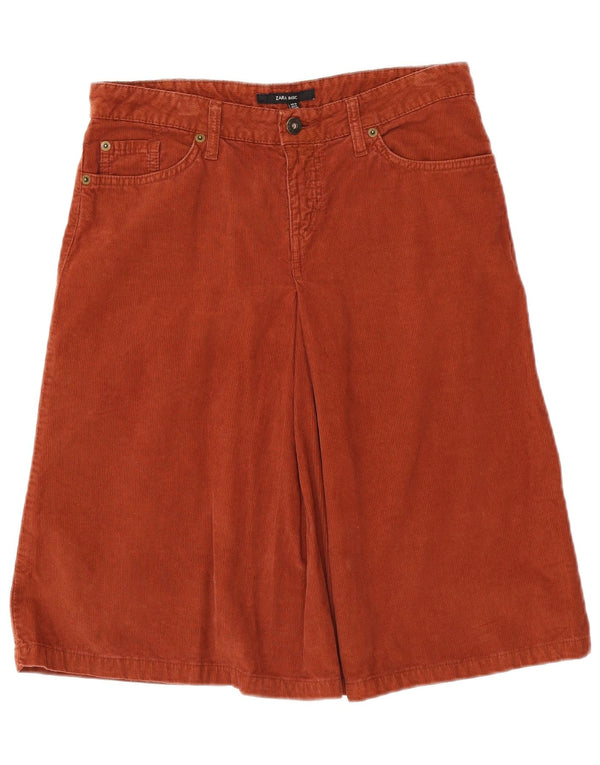 Zara Womens Corduroy-nederdel EU 38 Small W28 Brown