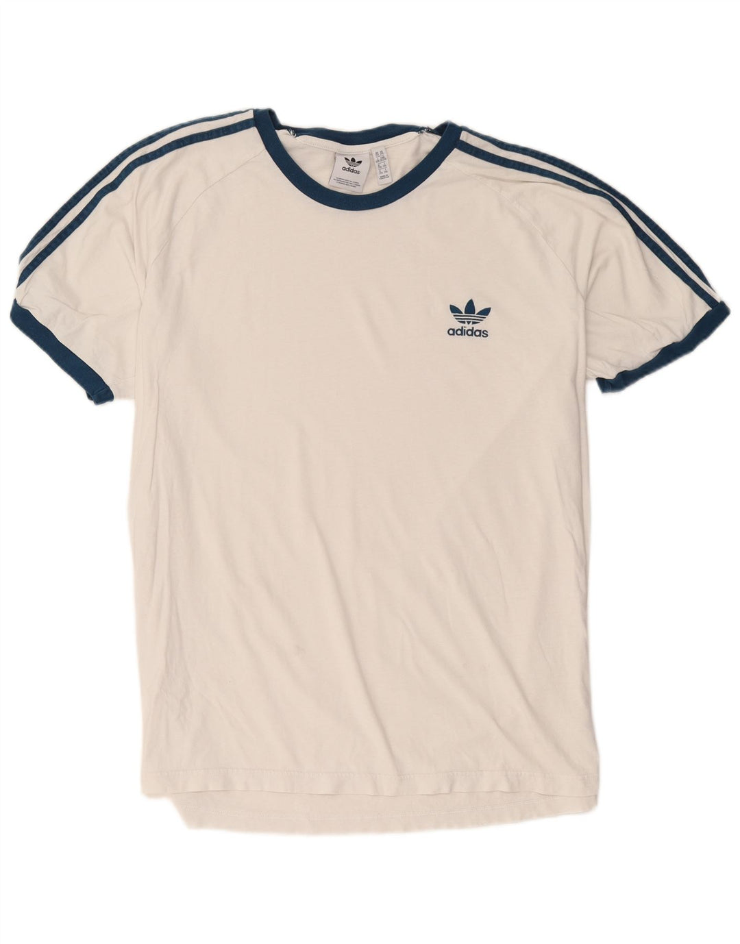 Adidas Herre T-Shirt Top 2XL Hvid Bomuld