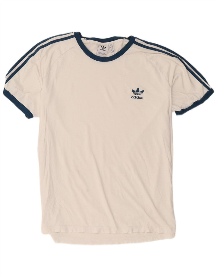 Adidas Herre T-Shirt Top 2XL Hvid Bomuld