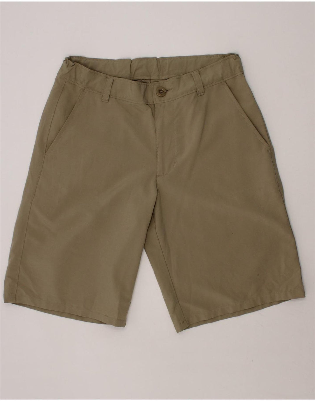 IZOD Boys Regular Chino Shorts 11-12 Years W26  Khaki Polyester Vintage Izod and Second-Hand Izod from Messina Hembry 