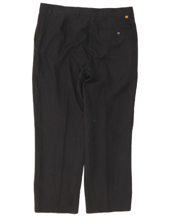 FARAH Straight Suit Bukser til mænd W36 L28 Sort polyester