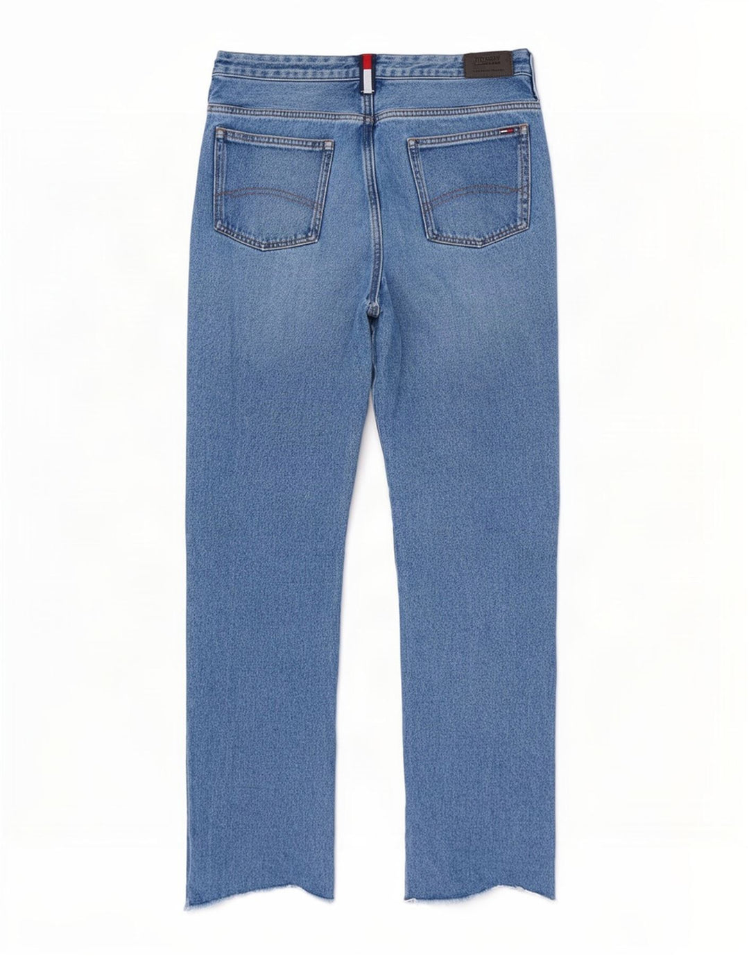 Tommy Hilfiger Dame Distressed Slim Jeans W28 L28 Blå Bomuld