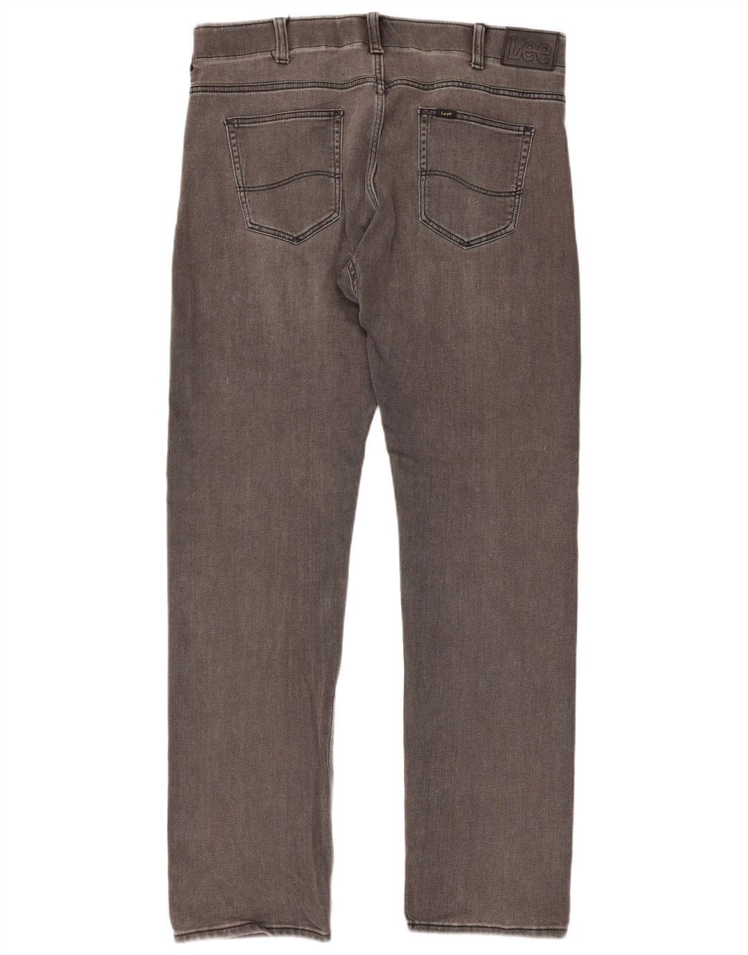Lee Herre Slim Fit Straight Jeans W36 L34 Grå Bomuld