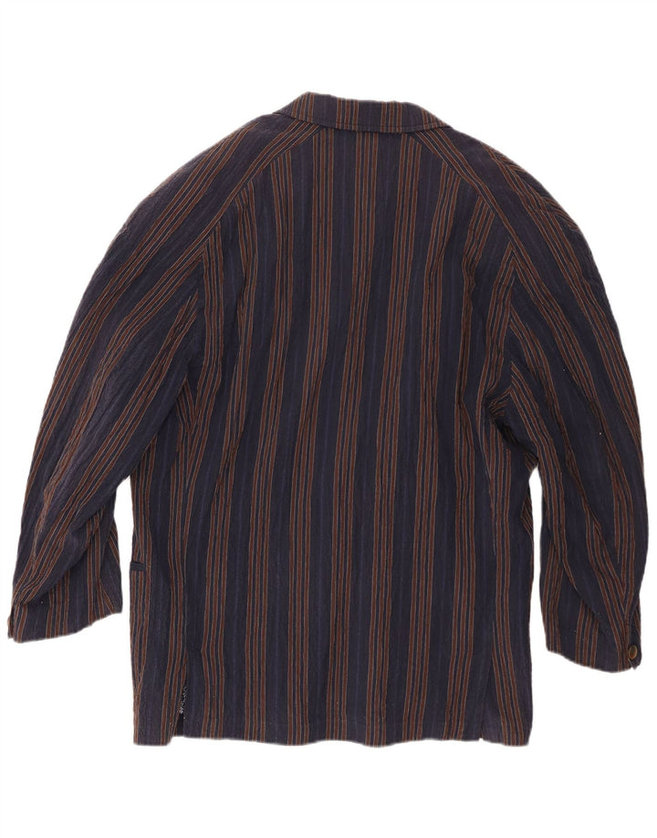 Ciao Herre Traditional Fit Blazer Jakke IT 46 Lille Marineblå Stribet