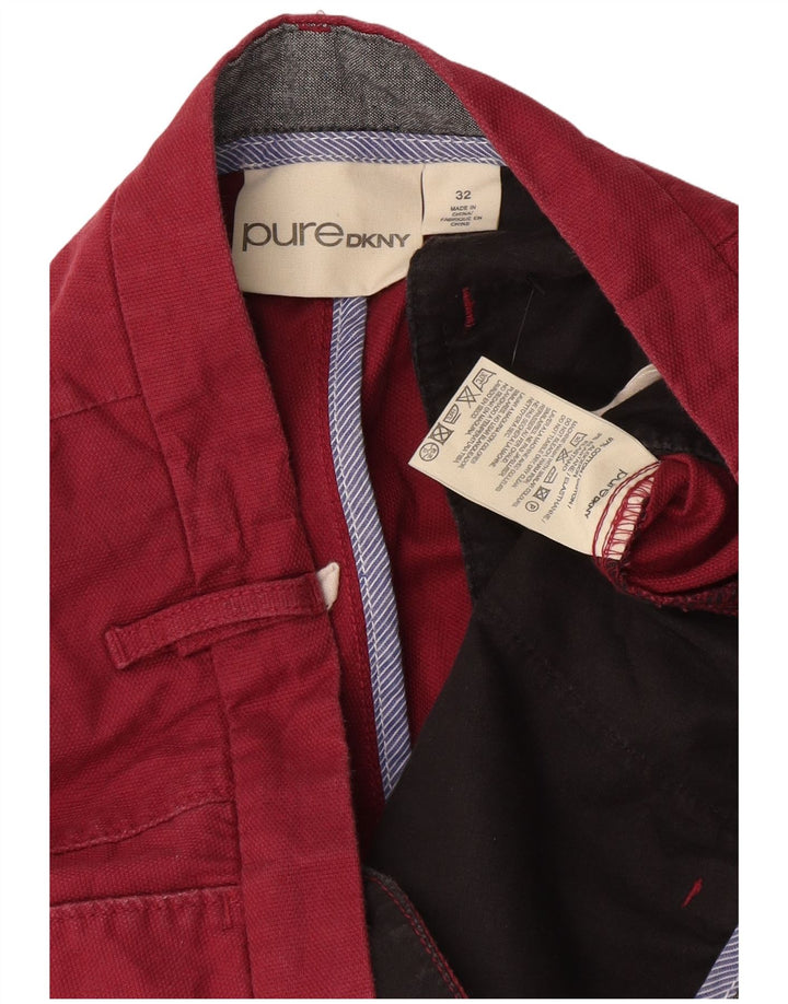 Dkny Herre Cargo Shorts W32 Medium Rød Bomuld