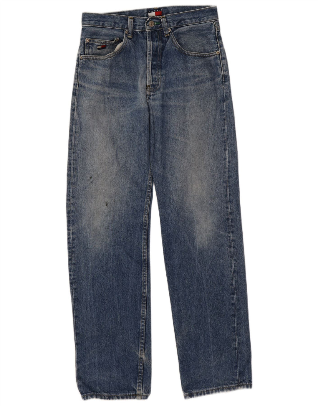 Tommy Hilfiger Straight Jeans til mænd W30 L30 Blå Bomuld