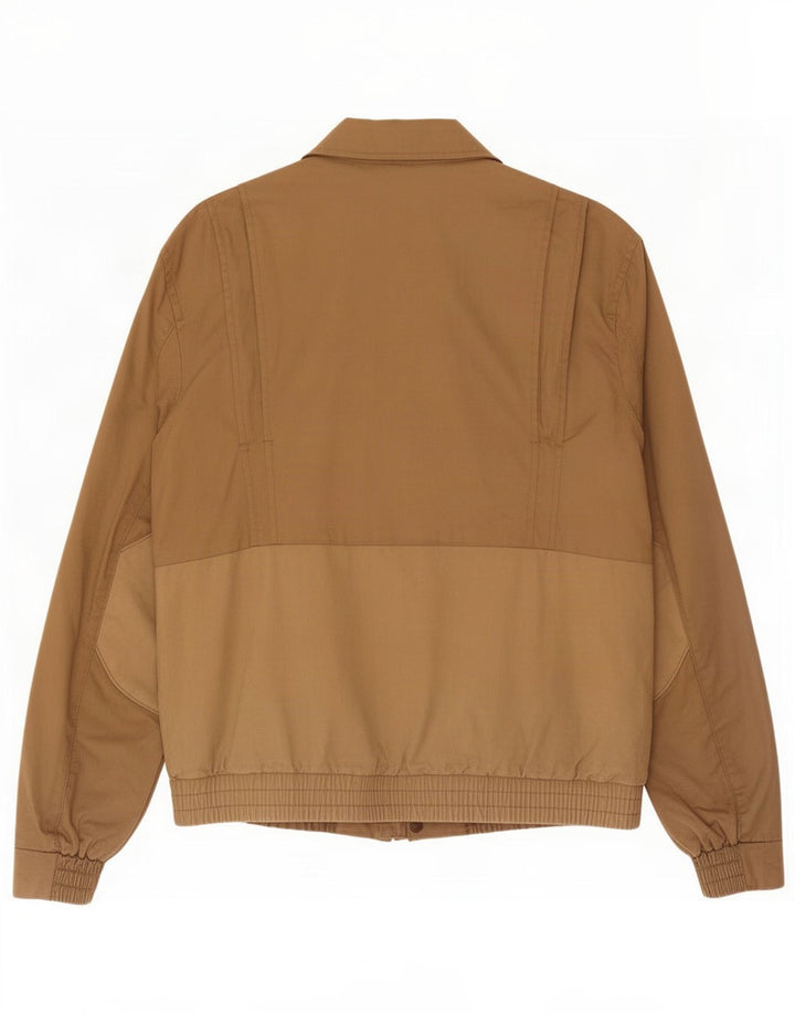 Timberland Herre Military Bomber Jacket UK 38 Medium Brown Colourblock