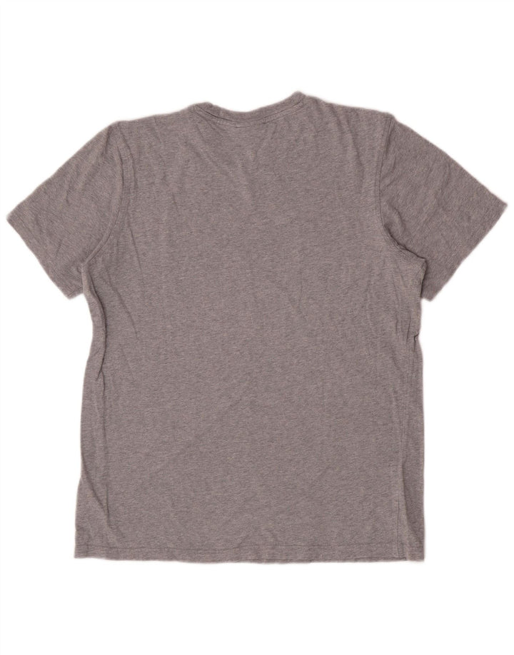 Adidas Herre grafisk T-shirt top mellemgrå bomuld