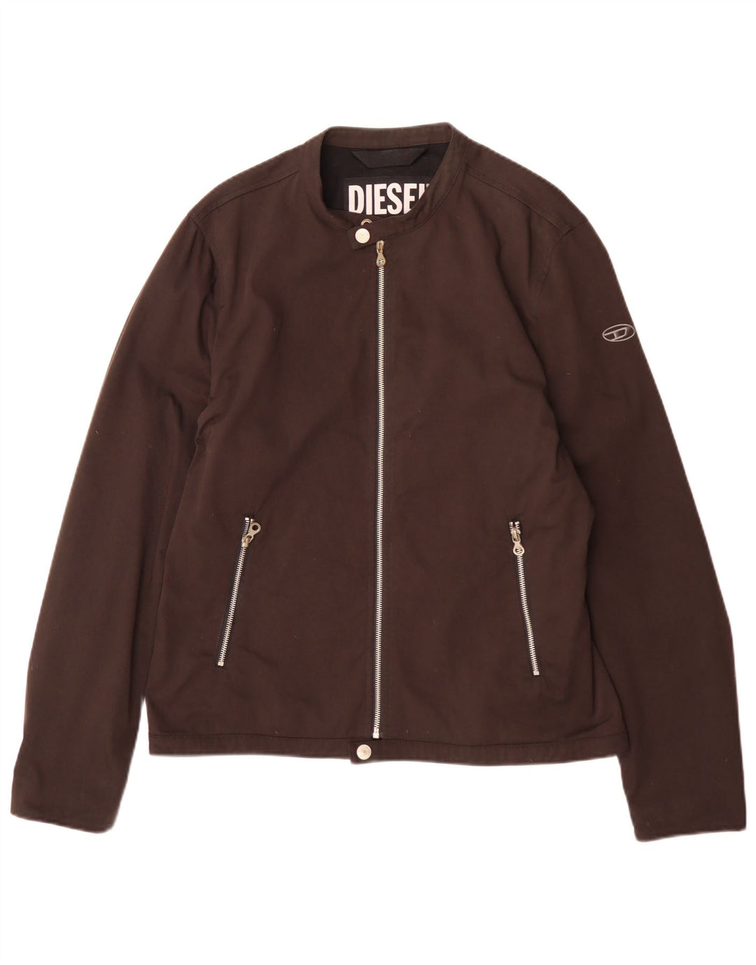 Diesel Herre Bomber Jacket UK 40 Stor Brun Nylon