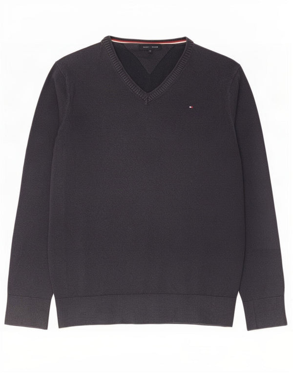 Tommy Hilfiger drenge sweater med v-hals 15-16 år marineblå bomuld