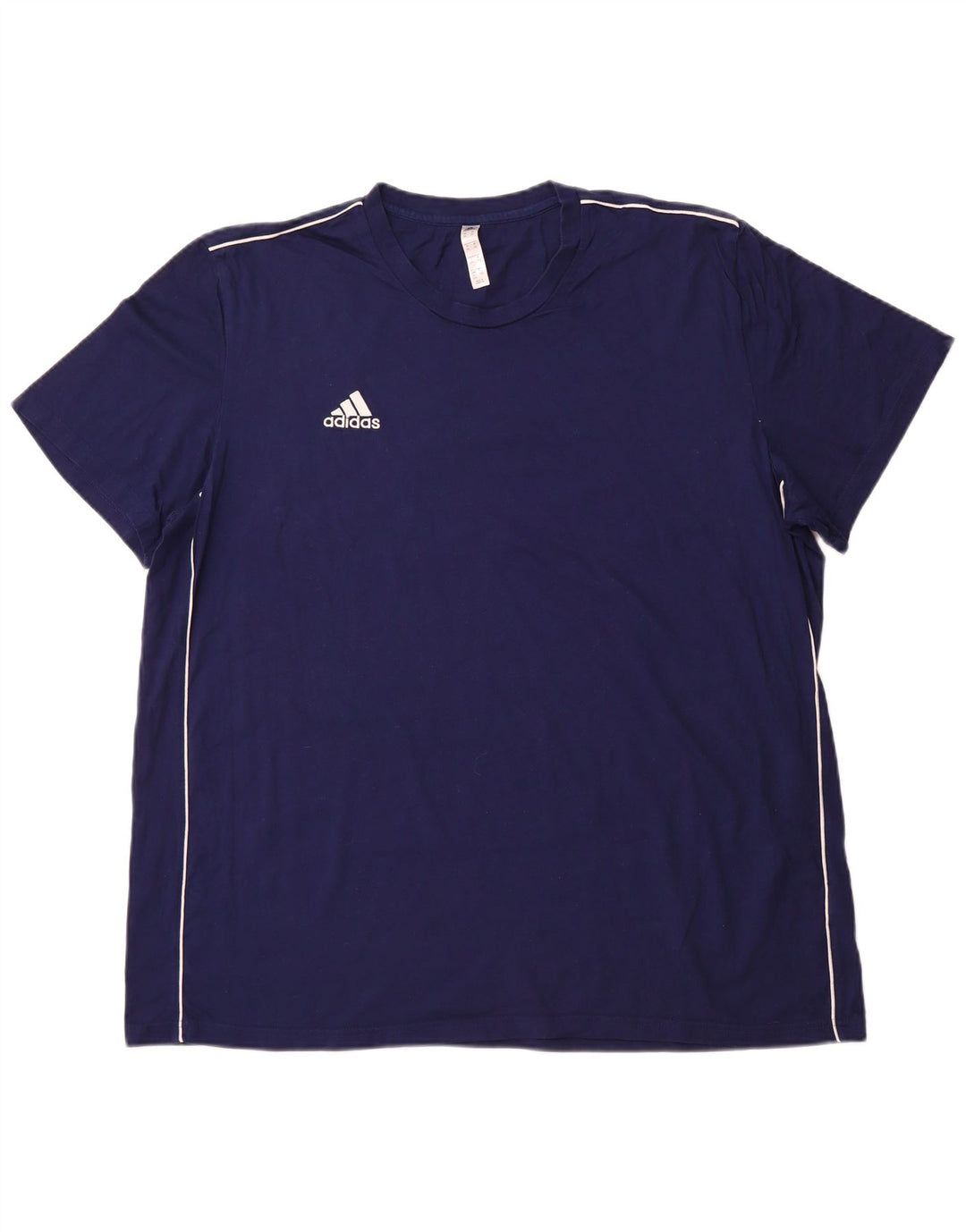 ADIDAS T-shirt top til mænd 2XL marineblå bomuld