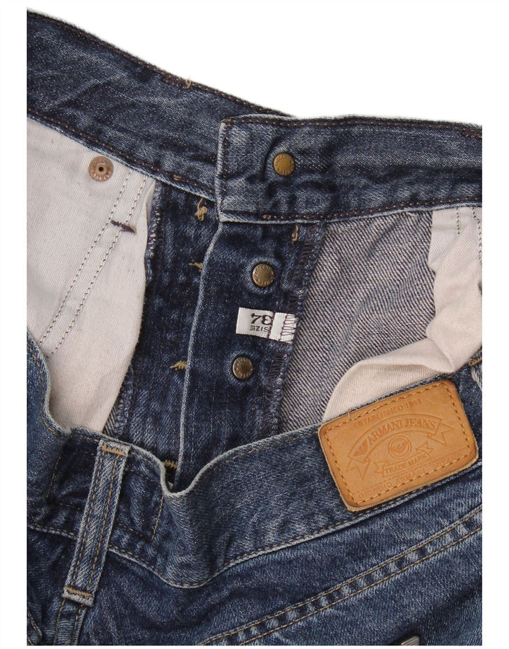 Armani Straight Jeans til mænd W34 L31 Marineblå
