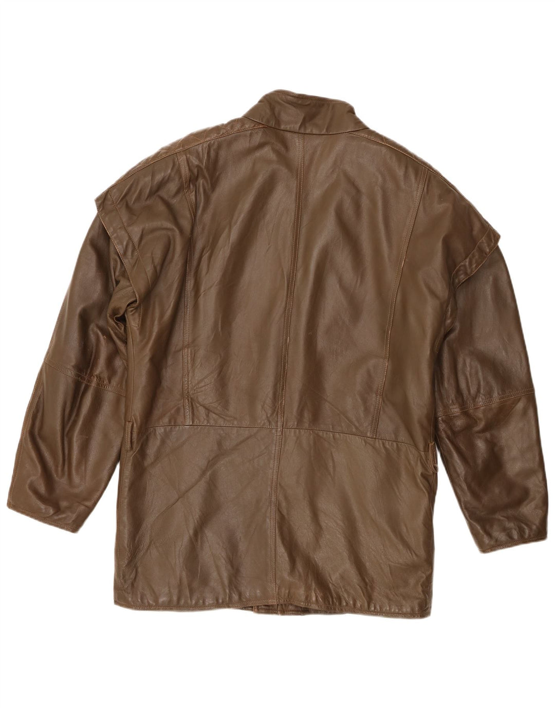 Vintage herre læderjakke IT 52 XL Khaki