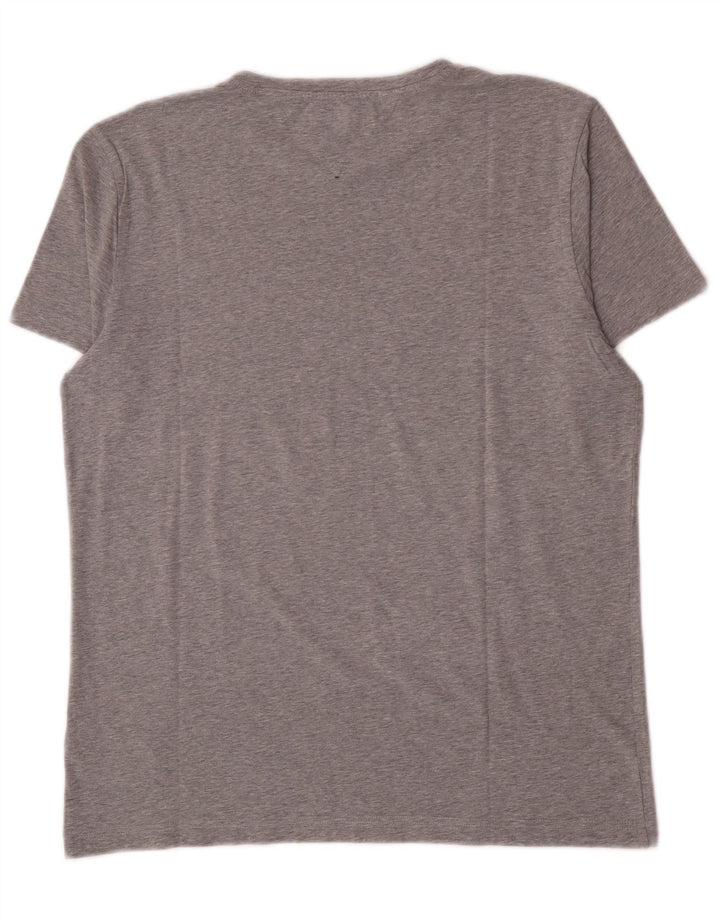 Tommy Hilfiger Herre T-Shirt Top Stor Grå Bomuld