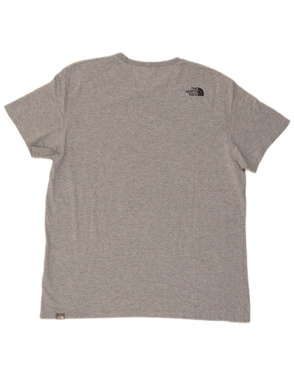 The North Face Herre T-Shirt Top XL Grå Flecked Bomuld