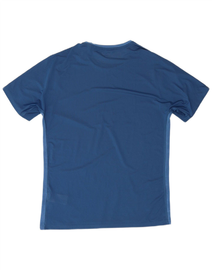Reebok Herre T-Shirt Top Medium Blå Nylon