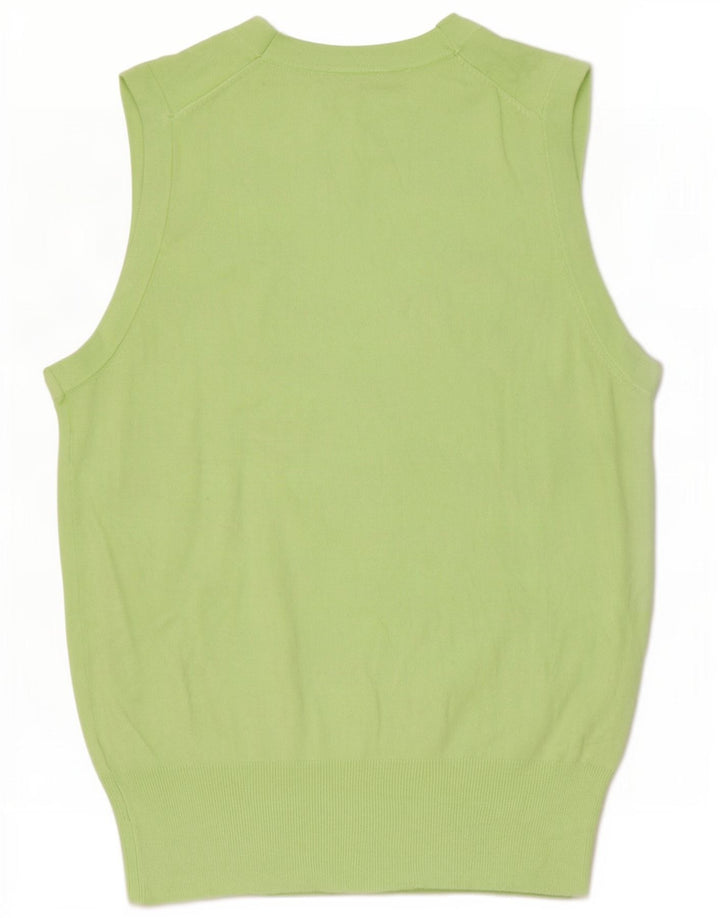 Zara Dame Vest Tank Top UK 8 Lille Grøn