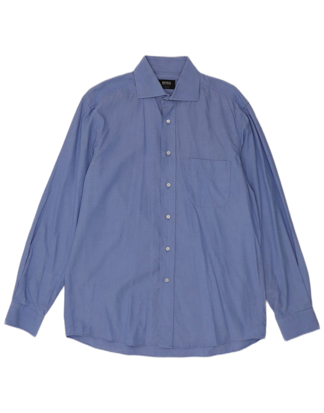 Hugo Boss Herreskjorte Str. 39 15 1/2 Medium Blå Bomuld
