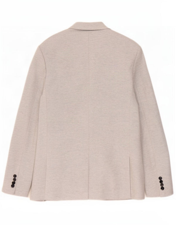 Zara Herre 2-knaps blazerjakke UK 40 Large Grå Flecked Polyester