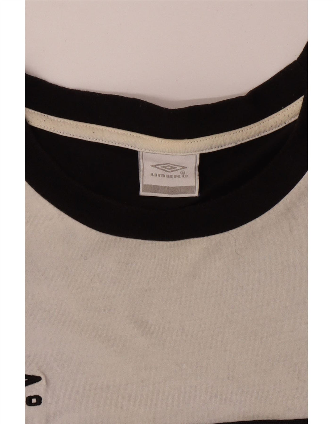 UMBRO Herre T-Shirt Top XL Sort Colourblock Bomuld