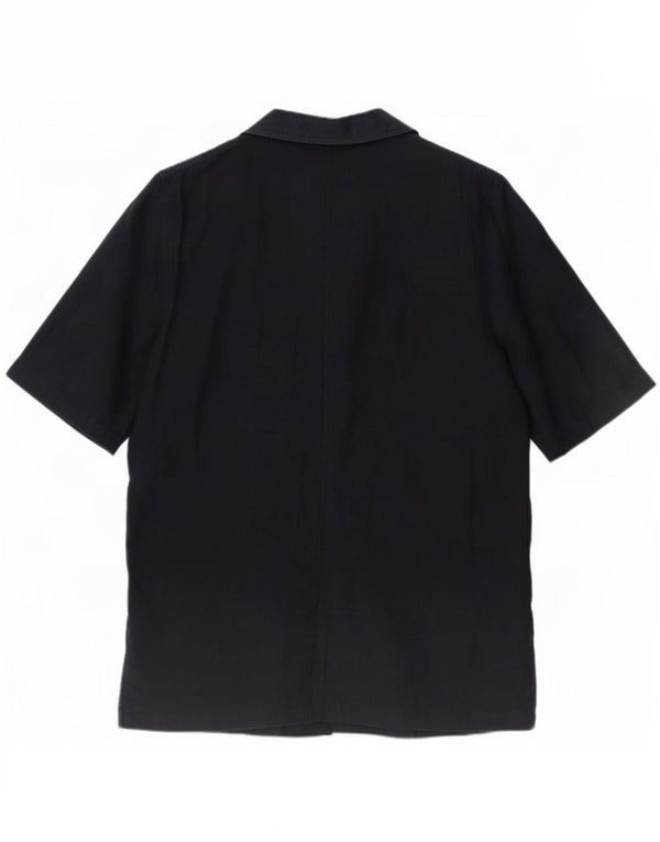 Luisa Spagnoli Dame Kortærmet Blazer Jacket UK 16 Large Navy Blue