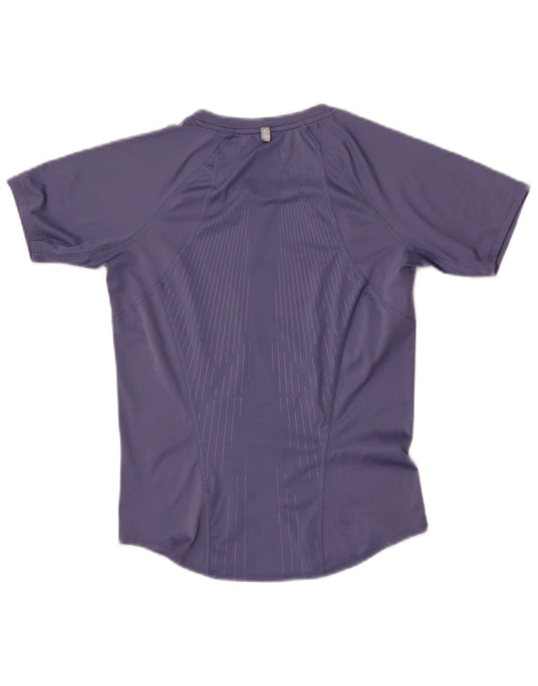 Nike grafisk T-shirt top til kvinder UK 6/8 XS marineblå