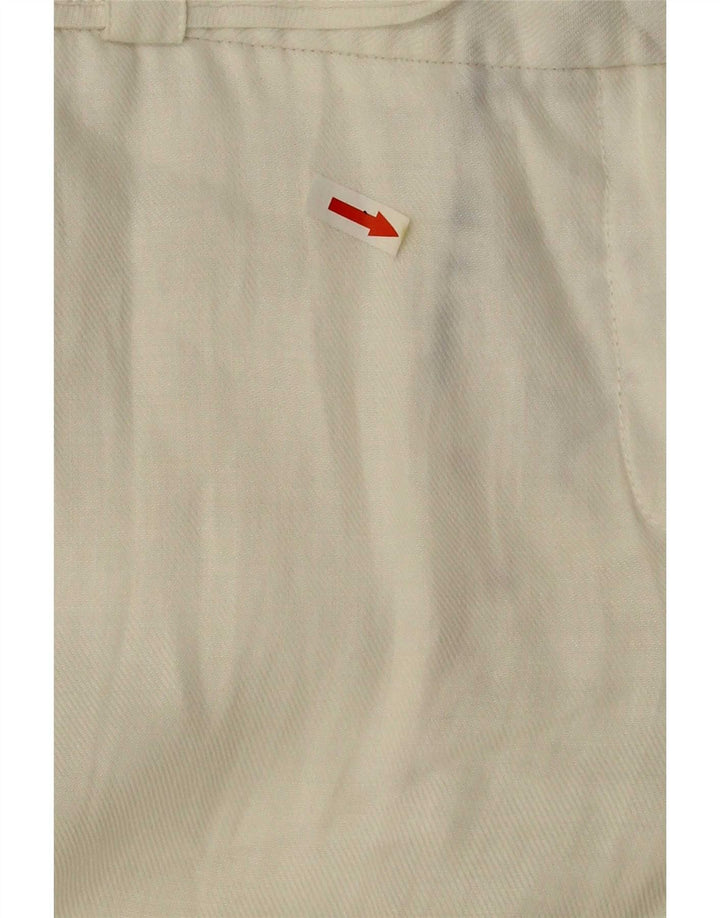 Zara Dame Bootcut Chino Bukser EU 38 Small W28 L32 Hvid