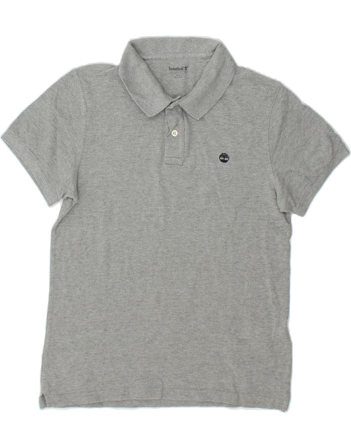 TIMBERLAND Mens Slim Fit Polo Shirt Medium Grey Cotton Vintage Timberland and Second-Hand Timberland from Messina Hembry 