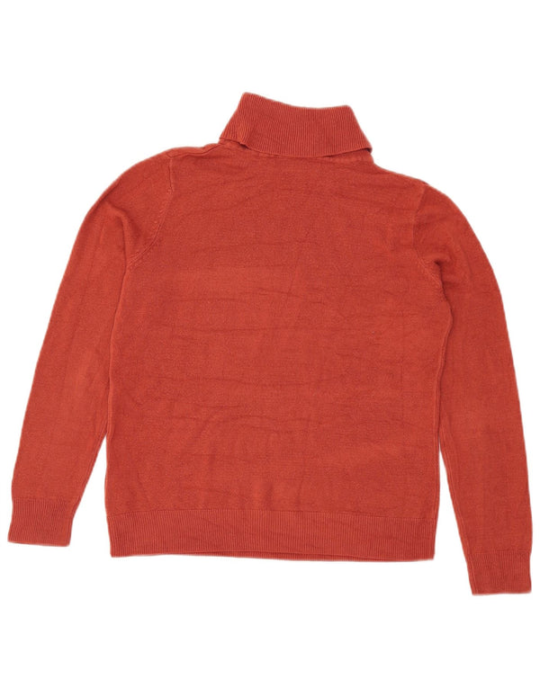Marks & Spencer Dame Rullehals Sweater UK 10 Small Burgundy