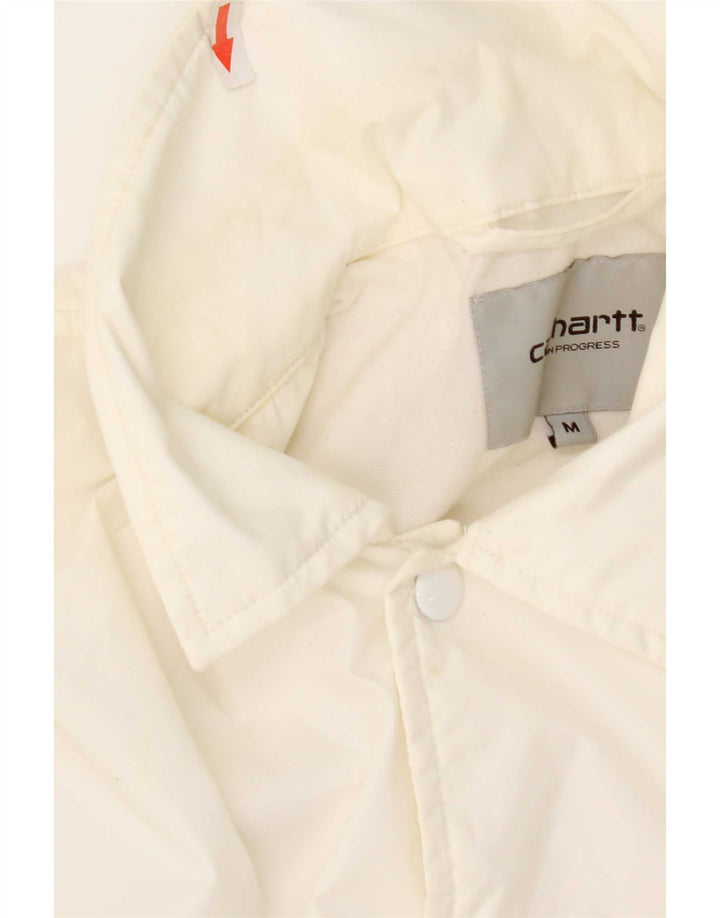 Carhartt Herre grafisk regnjakke UK 38 Medium White Nylon