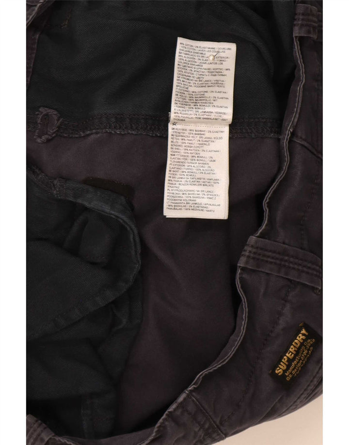 Superdry Straight Cargo-bukser til mænd W30 L30 Marineblå bomuld