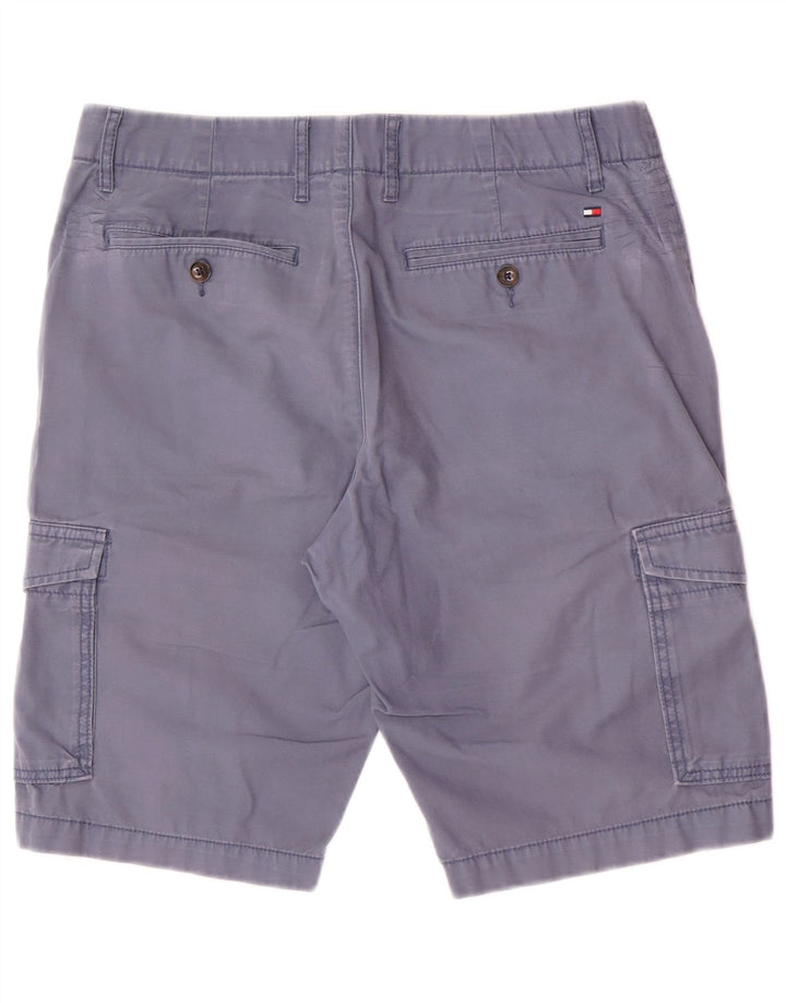 Tommy Hilfiger Herre Cargo Shorts W32 Medium Blue Bomuld