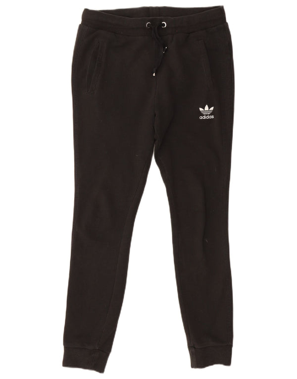 Adidas Dame træningsdragt Bukser Joggers UK 12 Medium Sort Bomuld