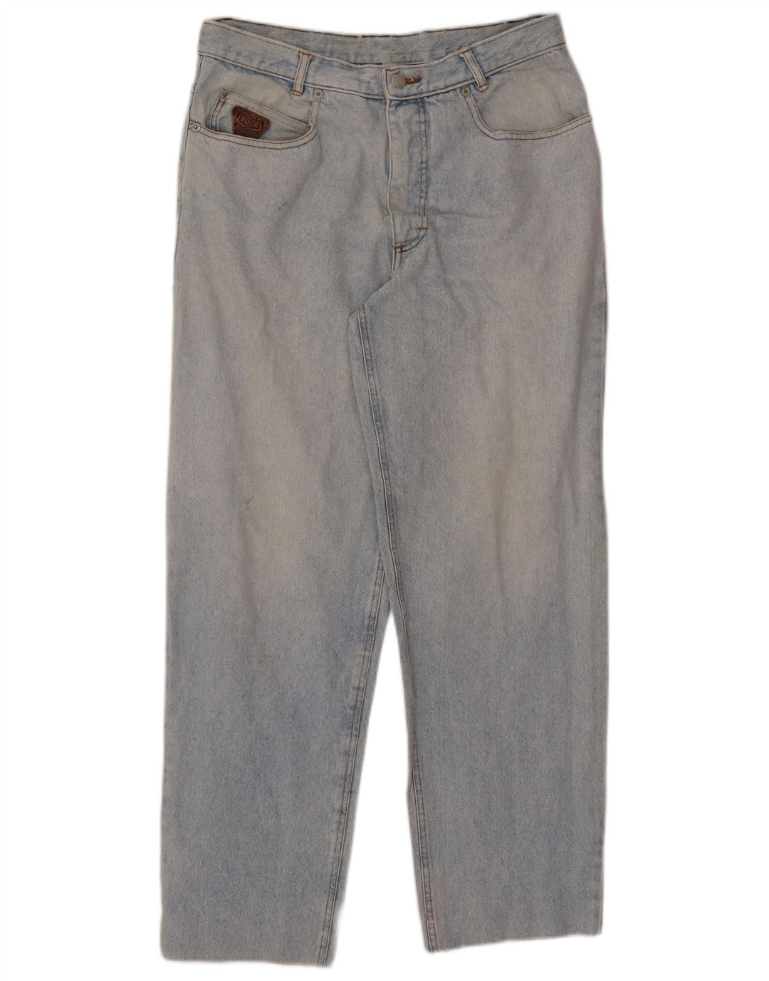 Vintage Straight Jeans til mænd W34 L30 blå bomuld