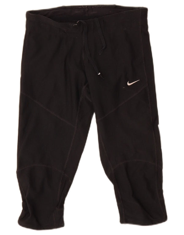 Nike Dame Dri Fit Bermuda Sportshorts UK 4 XS Sort Polyester
