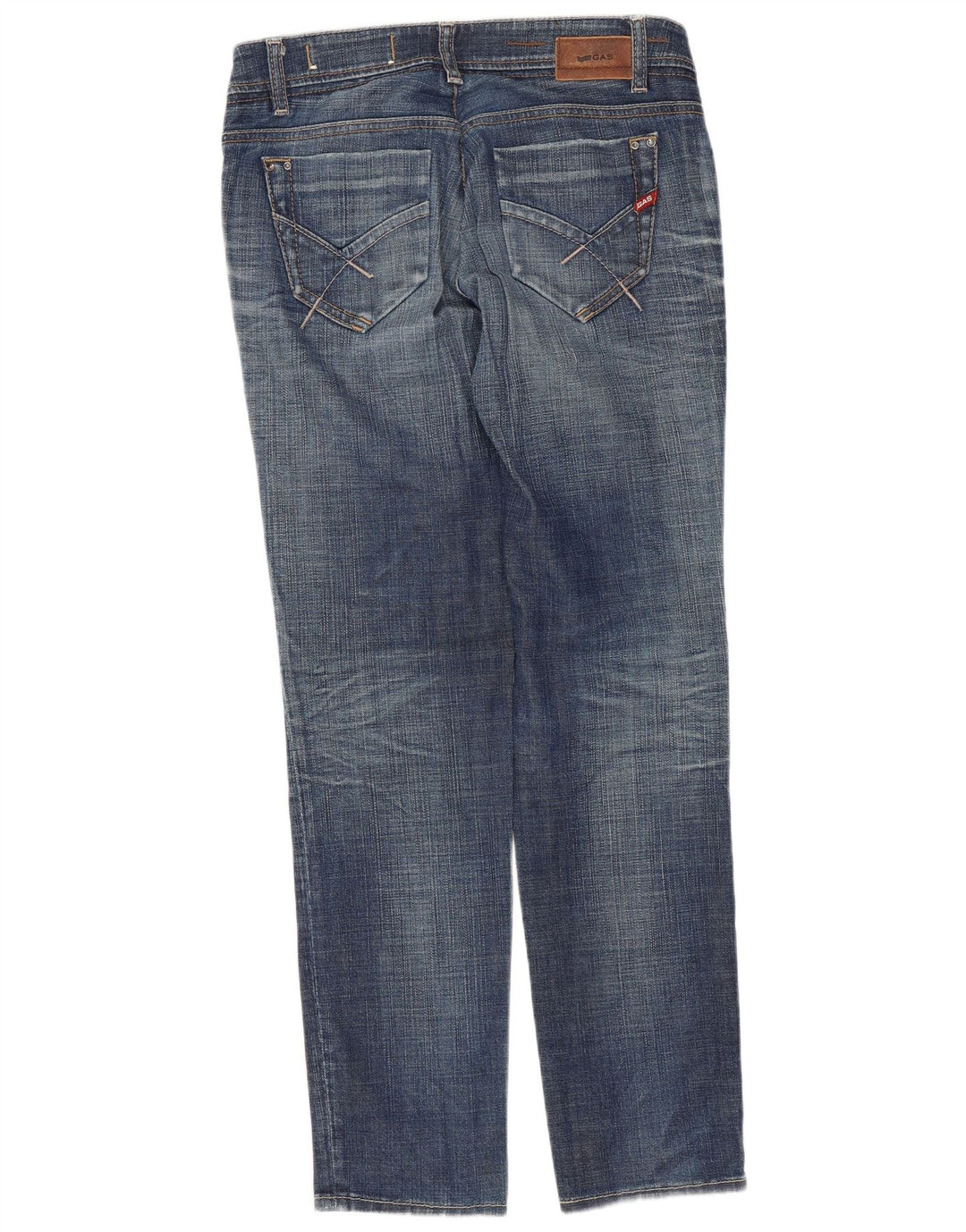 Gas Dame Slim Jeans W28 L29 Blå Bomuld