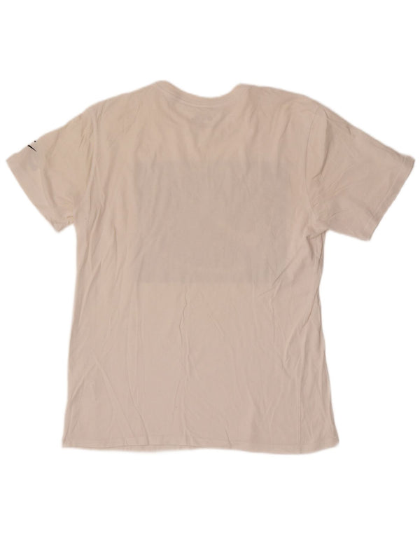 Nike Dame Athletic Cut Grafisk T-Shirt Top UK 16 Large White