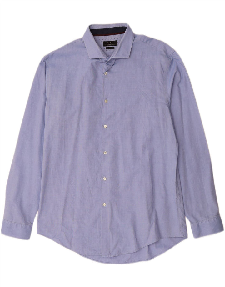 ZARA Herre Slim Fit skjorte 2XL Blå