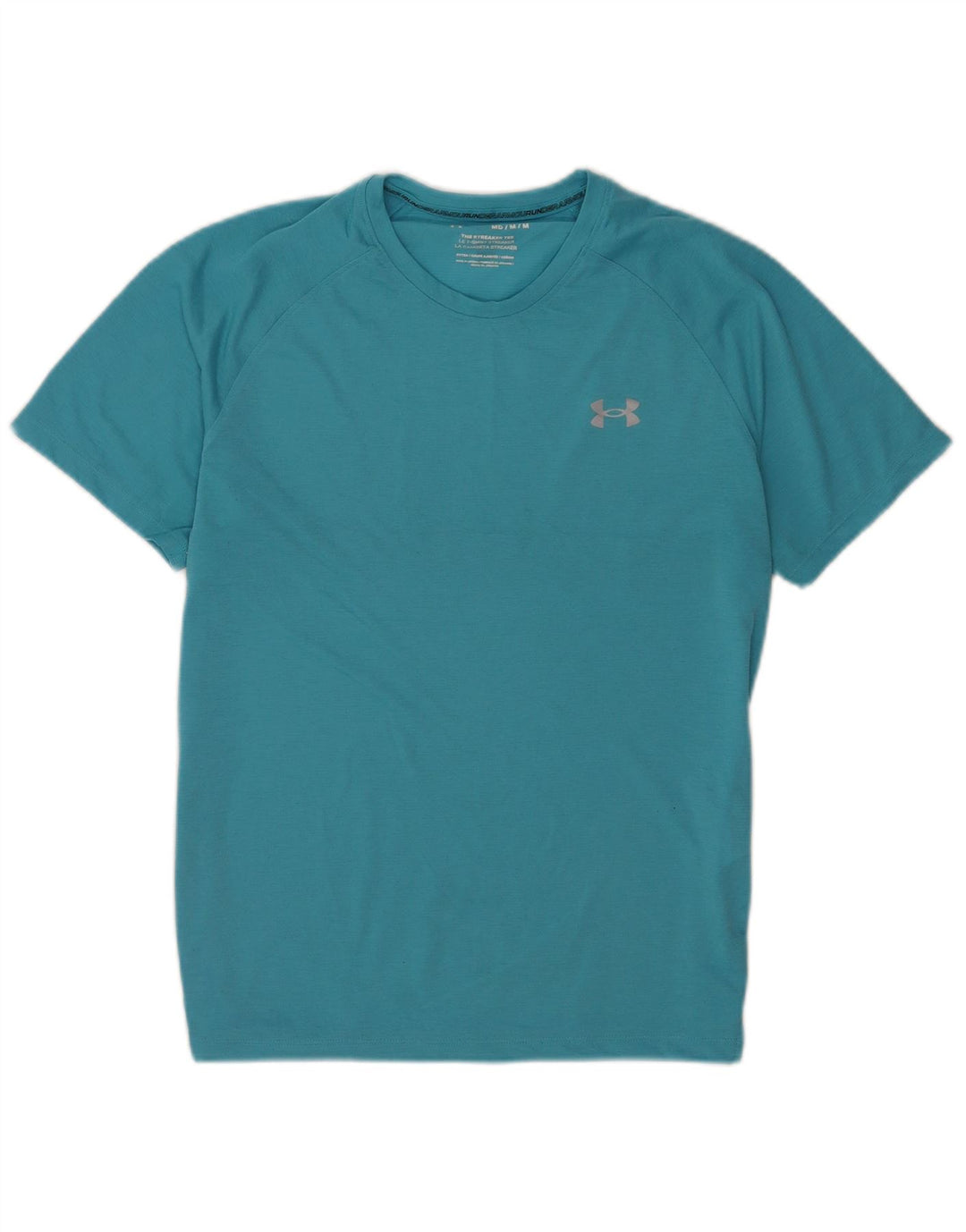 Under Armour Herre T-shirt Top Medium Blue Polyester