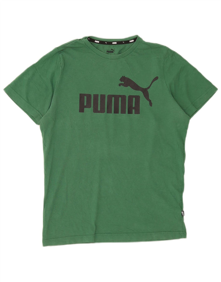 Puma Herre grafisk T-shirt Top Lille grøn bomuld