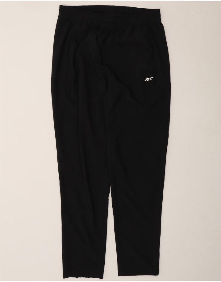 REEBOK Mens Tracksuit Trousers Medium Black Polyester Vintage Reebok and Second-Hand Reebok from Messina Hembry 