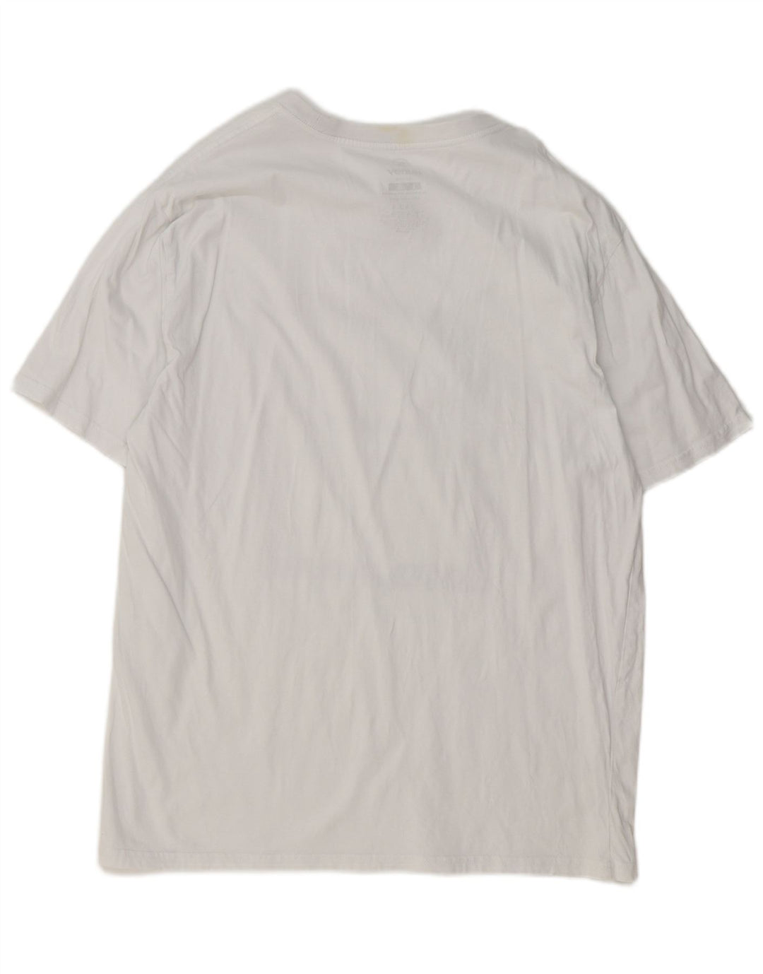 Hurley Herre Grafisk T-Shirt Top Stor Hvid Bomuld