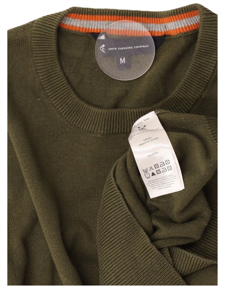 Besætningstøj Herrehalstrøjetrøje Medium Khaki Bomuld