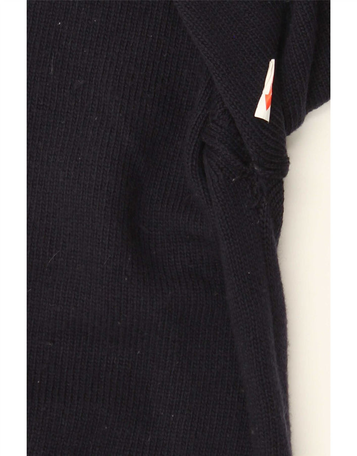 Slam Herre Boat Neck Jumper Sweater 2XL Navy Blue Uld