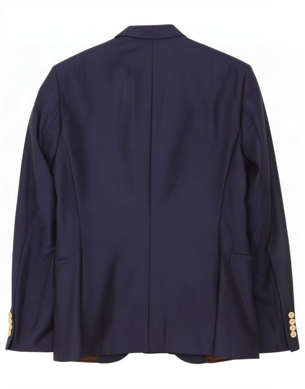 Zara Herre 1-knap blazerjakke EU 48 Medium Navy Blue