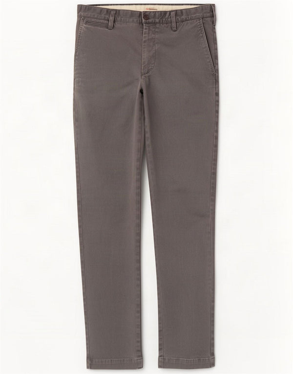 Dockers Mens Slim Chino Trousers W34 L34 Grey Cotton