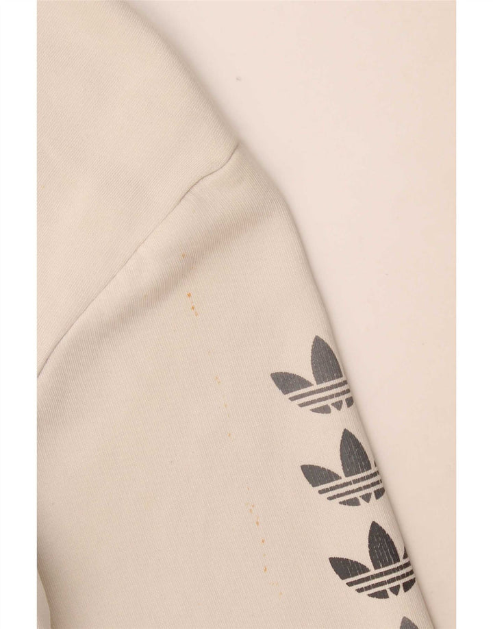 Adidas Herre grafisk sweatshirt Jumper Medium Beige Bomuld