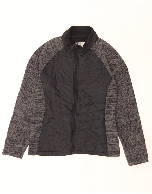 Mountain Warehouse Dame træningsdragt Top jakke UK 18 XL Sort Flecked Nylon